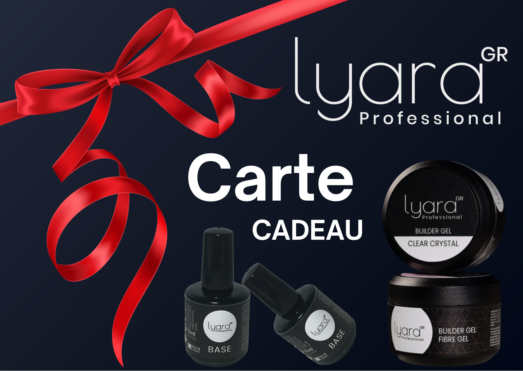 Carte-cadeau pour achats de produits manucure