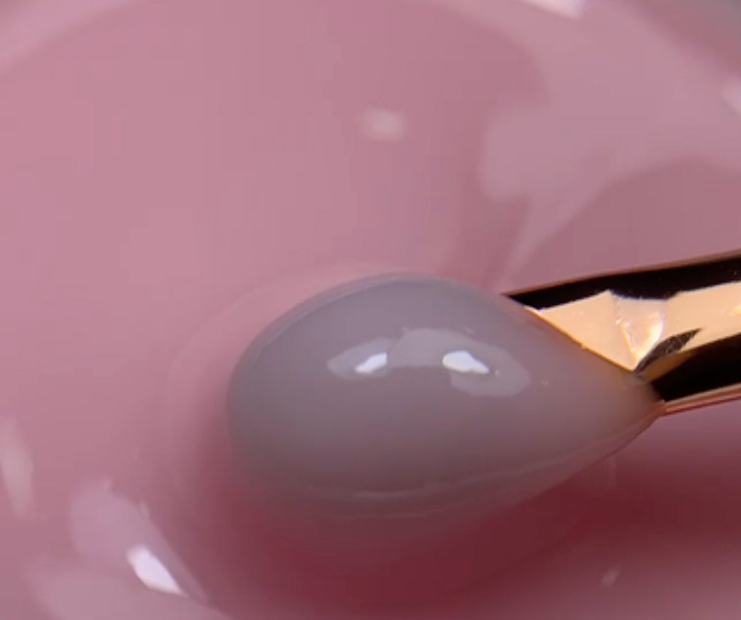 Pink Glow – Gel de construction avec Fibre en Verre Beige Pêche Doux 50g - Autonivelant