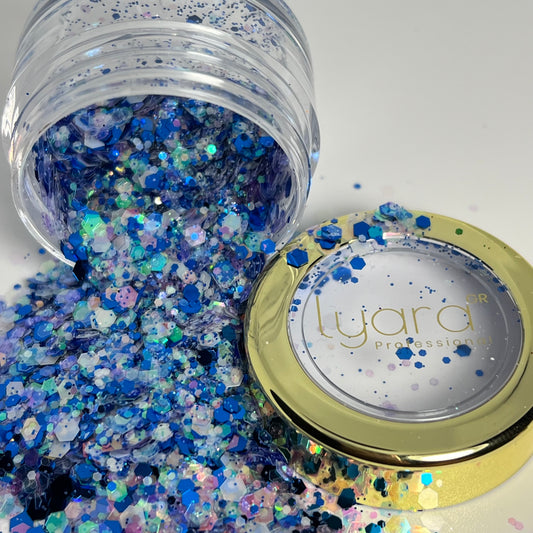 Paillettes Bleu Brille la Nuit – Intensité et Lumière pour Nail Art Nocturne