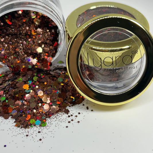 Paillettes Brun – Élégance Naturelle et Raffinée pour Nail Art