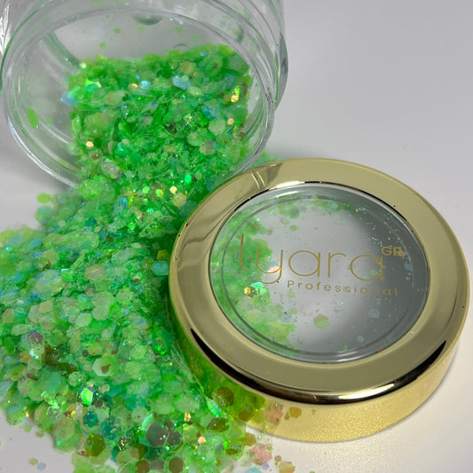 Paillettes Vert Brille la Nuit – Effet Fluorescent pour Décoration Nocturne