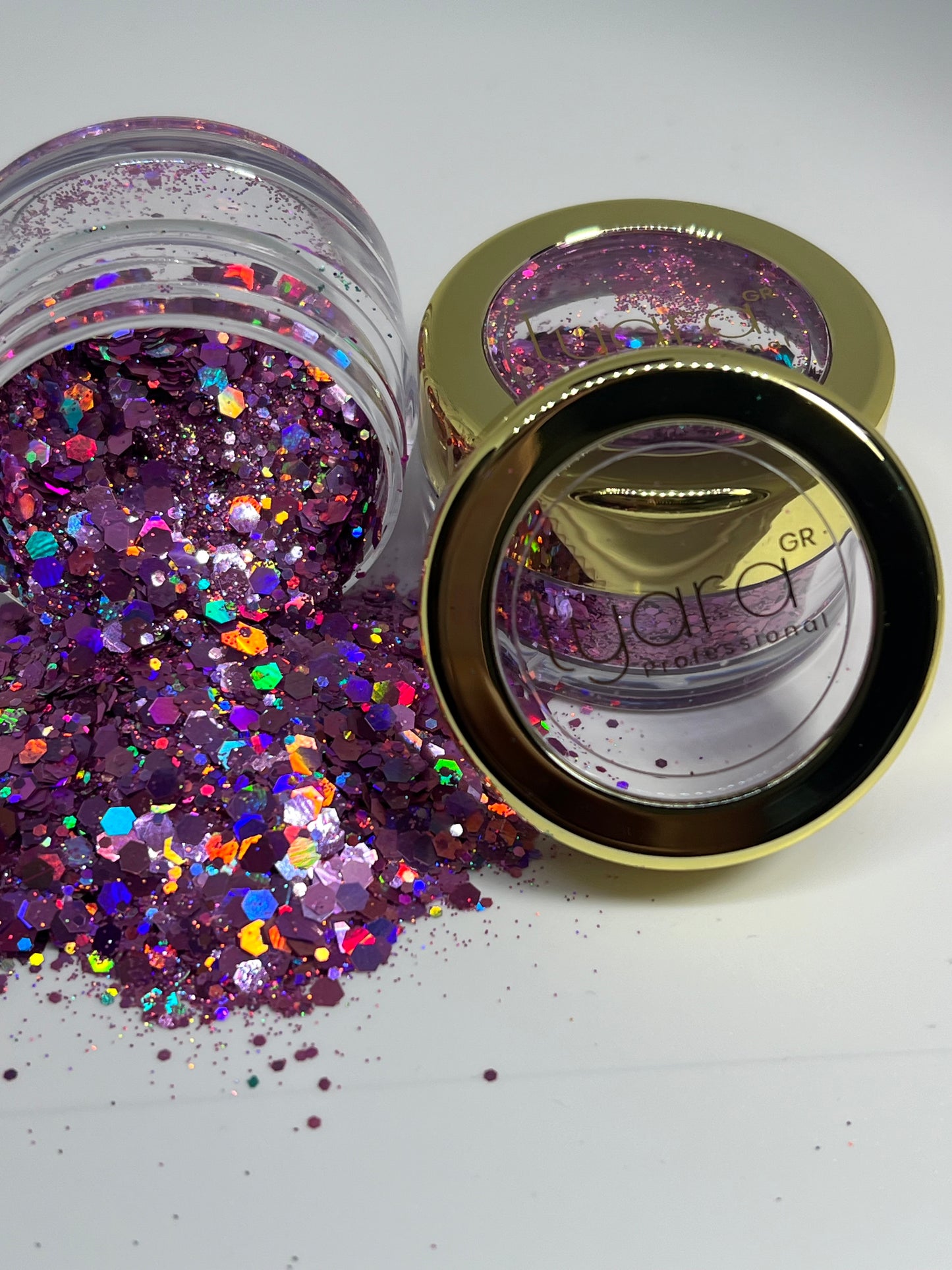 Paillettes Rose Violette – Éclat Féminin et Originalité pour Nail Art