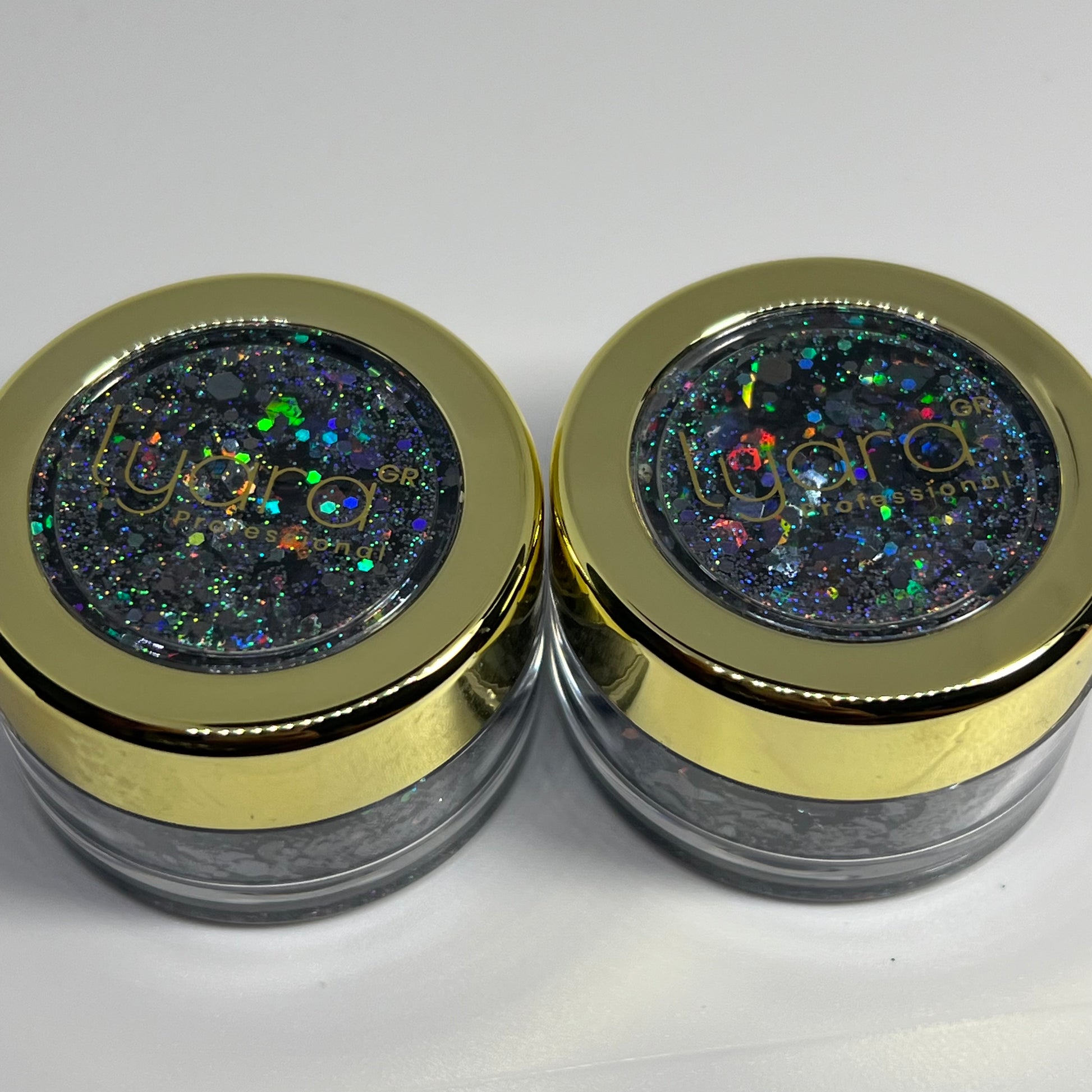 Effet mystérieux et brillant avec paillettes noires professionnelles